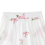 Embroidered Cotton Shirt and Shorts Set