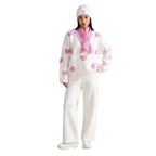 Heart Knit Set with Scarf & Beanie