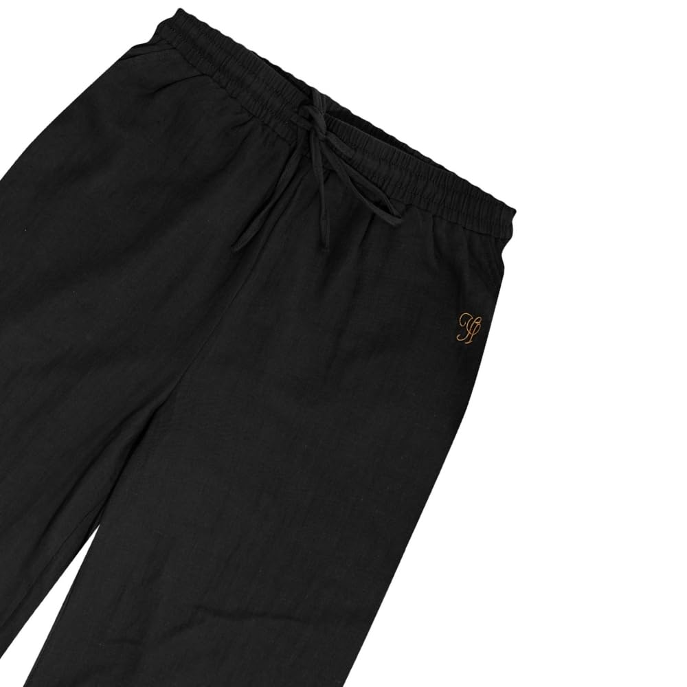 YUSHE 3 Piece 100% Cotton Cord Set for Women | Top, Pants & Shorts with Pockets | Breathable Lounge Wear for Travel