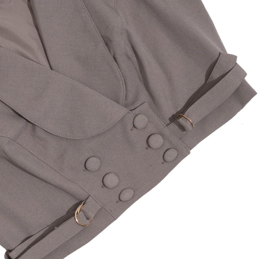 YUSHE Two-Piece Vest and Shorts Set for Women | Linen Blend Sleeveless Buttoned Vest & Matching Shorts | Women’s Work Outfit