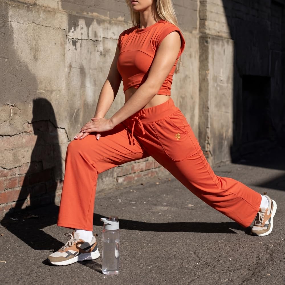 YUSHE 3 Piece Co Ord Set for Women | Ruched Top with Wide Leg Pants & Shorts | 3-in-1 Active & Lounge Wear for Travel
