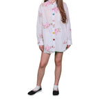 Embroidered Cotton Shirt and Shorts Set