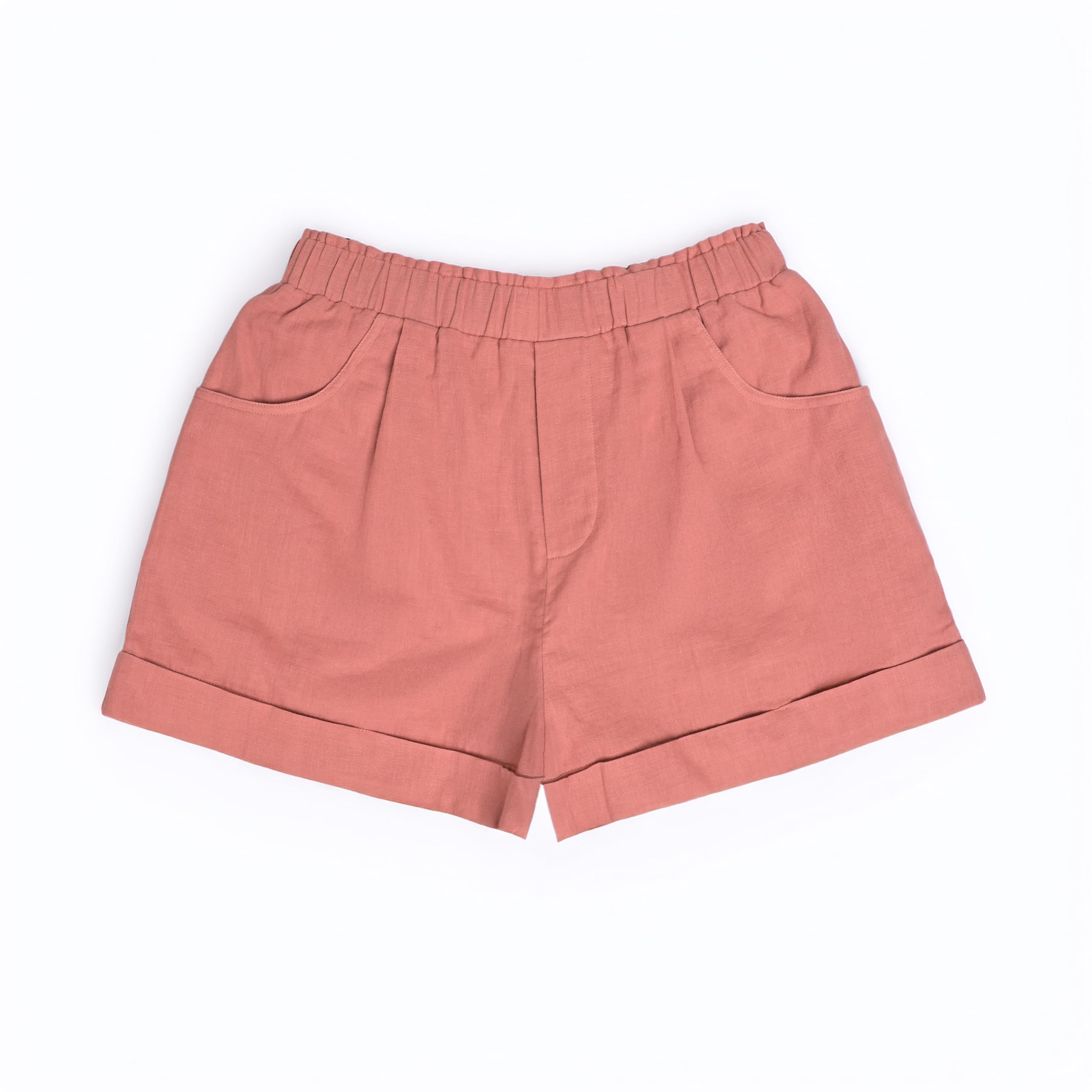 YUSHE 3 Piece 100% Cotton Cord Set for Women | Top, Pants & Shorts with Pockets | Breathable Lounge Wear for Travel