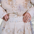 Embellished Shirt and  Skirt Set