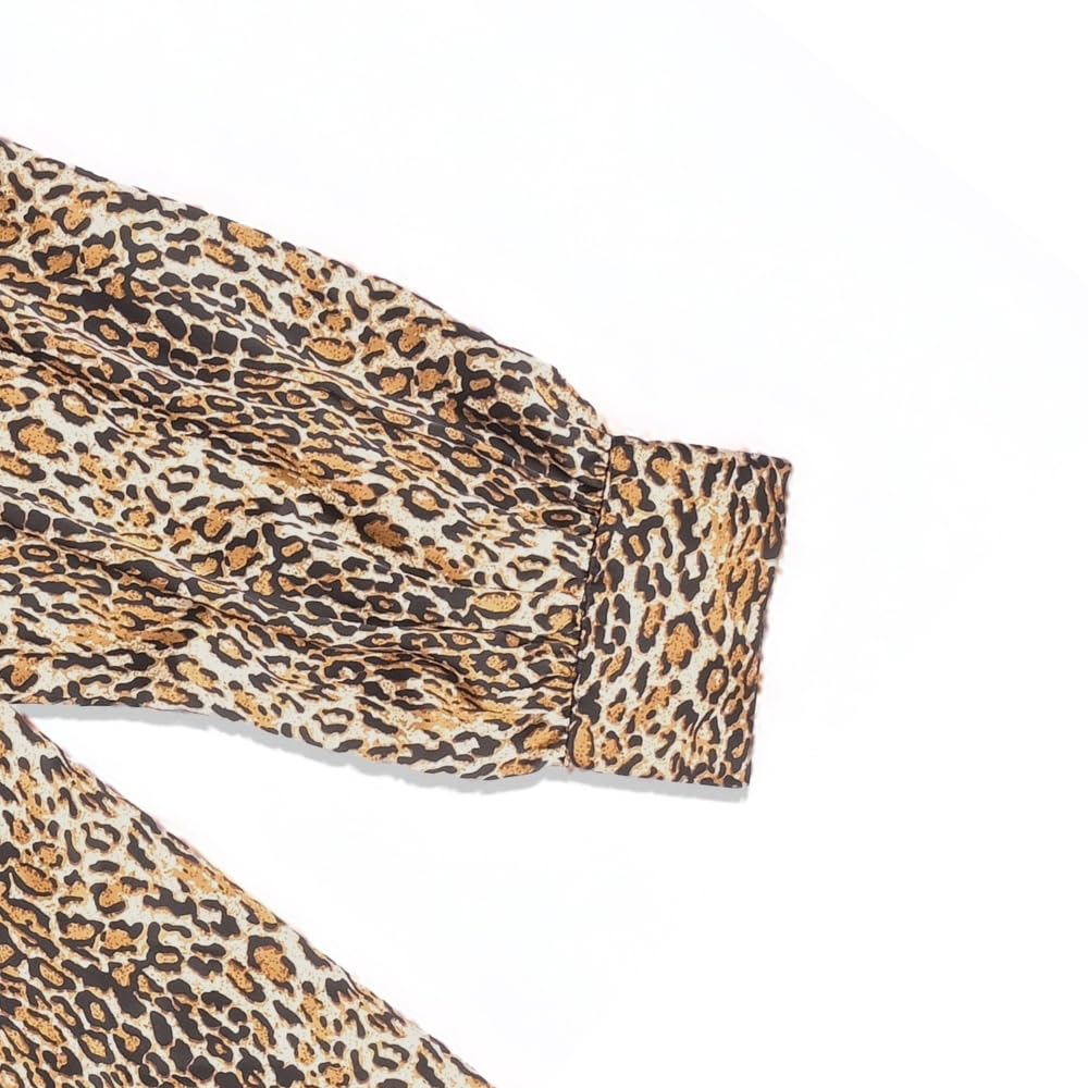 YUSHE Animal Print Co-ord Set | Lightweight Shirt and Pants Set for Women | Summer Two Piece Sets | Casual Vacation Outfits