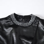 Embellished Sleeveless Top & Straight Pant Set