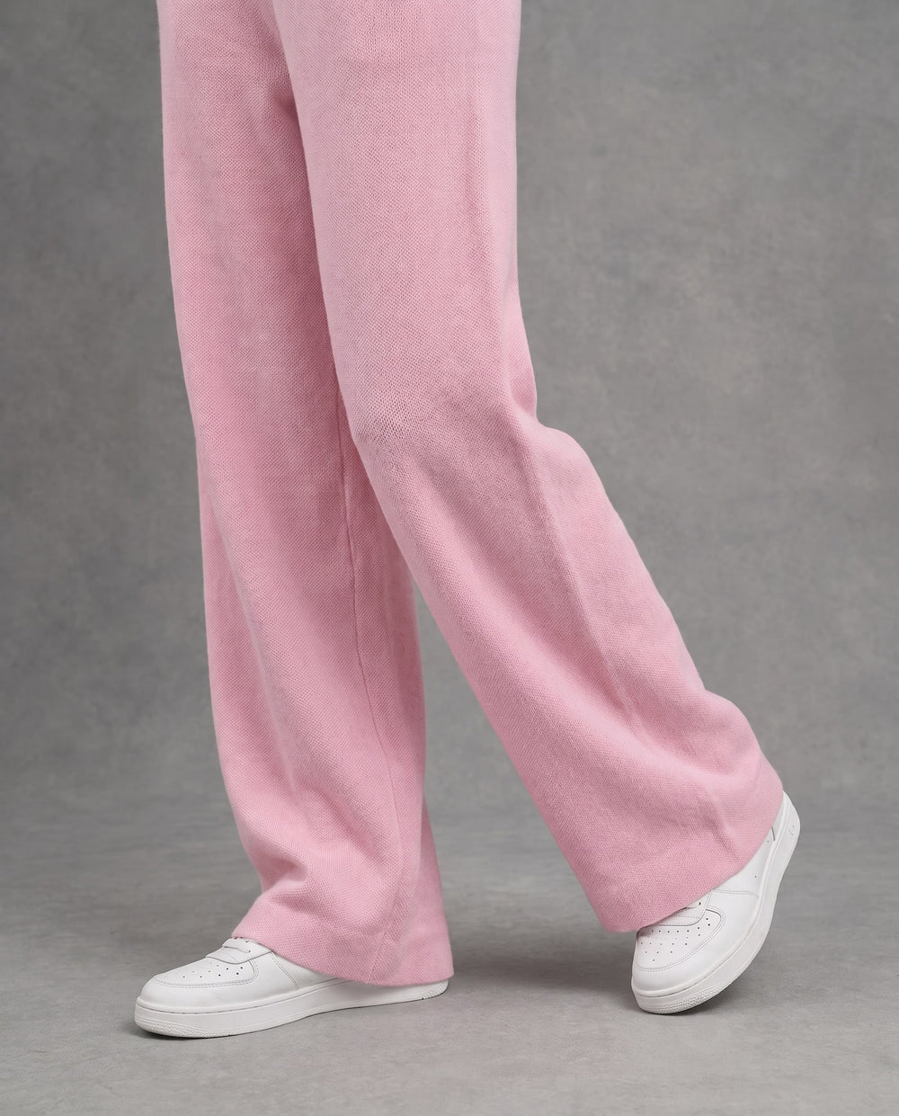 Cherry Knit High-Rise Pants, Pink, detail