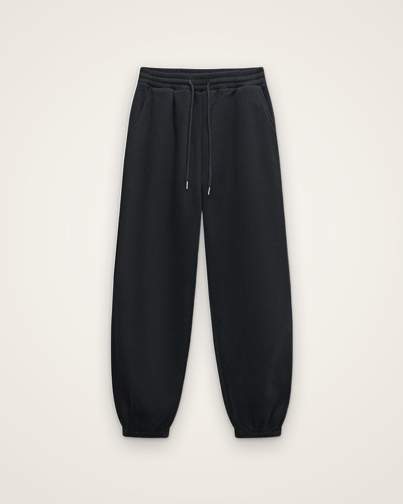 Monochrome Drawstring Joggers, Black