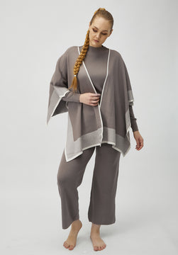 Knit Poncho Lounge Set