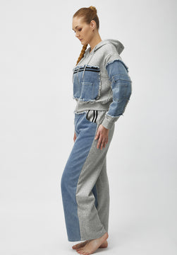 Denim Fusion Tracksuit