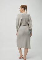 Batwing Knit Midi Dress.