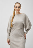 Batwing Knit Midi Dress.