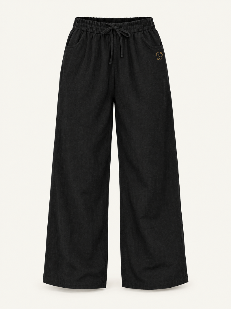 YUSHE Cotton Pant, Black - Main - product only
