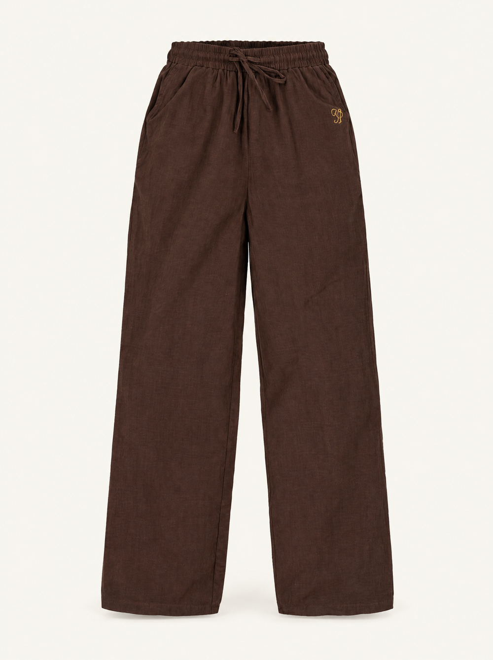 YUSHE Cotton Pant, Brown - Main - product only