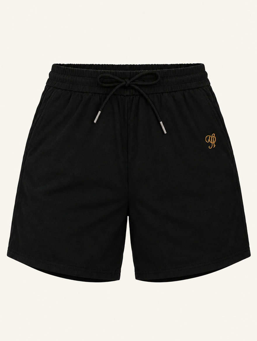 YUSHE Ruched Shorts, Black - Main · product only