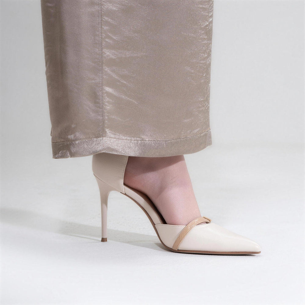 YUSHE Silky Drapey Trousers, Champagne - additional model view 4