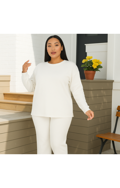 Women's Leopard Loungewear Set Sweatshirt & Wide Leg Pants - Soft & Stylish 2-Piece Pajama Set for Lounging