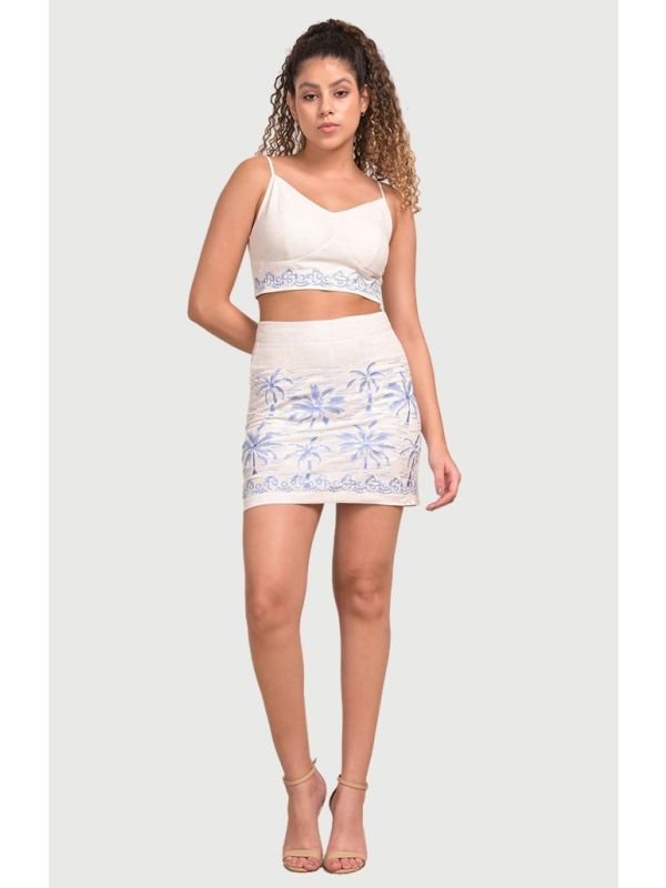 Yushe Palm Tree Pattern Co-ord Set